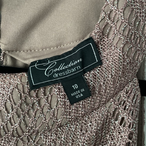 Shimmer taupe color cocktail dress. NWT. - Picture 4 of 6